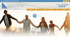 Desktop Screenshot of centraldentalnorwood.com
